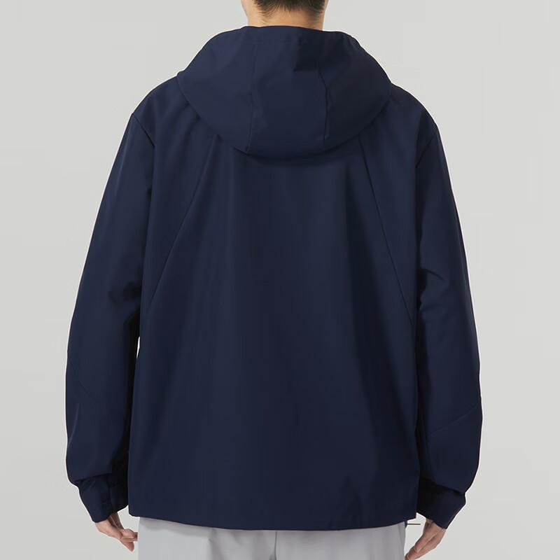 Under Armour Solid Logo Outdoor Training Running Fitness Woven Hooded Jacket Men jackets Blue 23600401-409