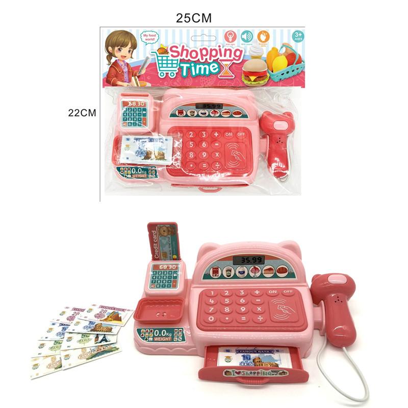 Jucărie Inteligentă pentru Copii de Joc de Rol Casă de Marcat Supermarket Tort Fructe Înghețată Interactiv Părinte-copil Muzică Lumini Jucării