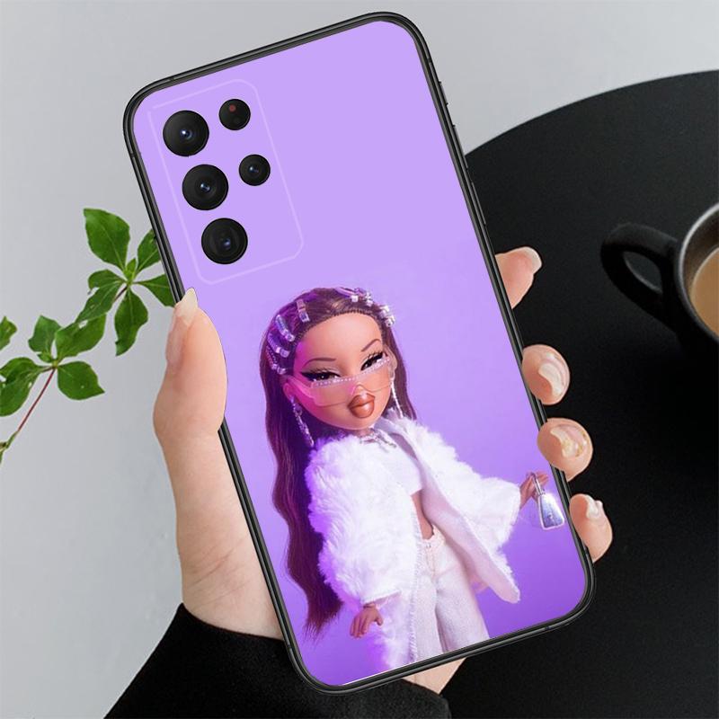 Cute Bratz Doll Phone Case for Samsung Galaxy A55 A15 A54 A52 A33 A34 A35 A25 A05s A05 A22 A24 M34 M54 M23 M14