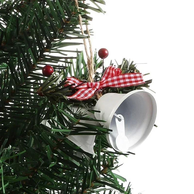 Christmas Tree Pendant Metal Horn Bell Creative Christmas Atmosphere Decoration Bell Pendant Holiday Home Decoration Accessories