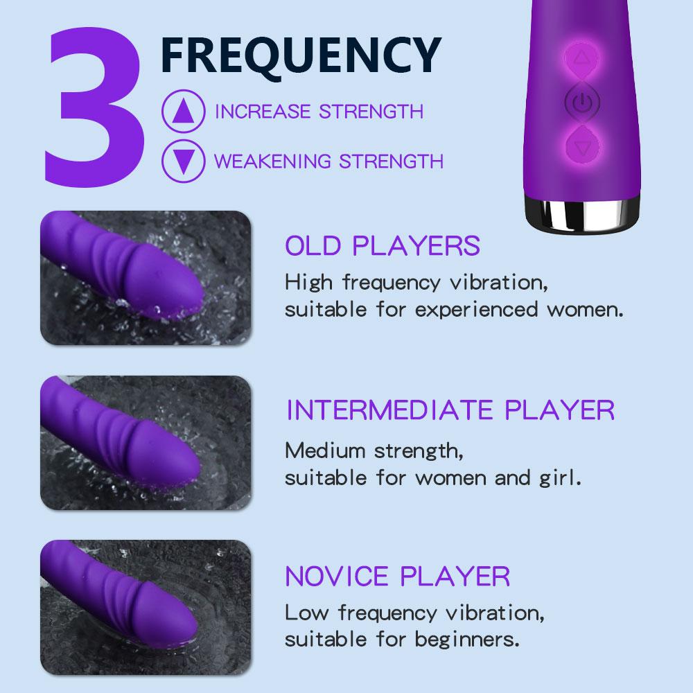 Overlength Vibrator for Women, Powerful Vibro Dildo, Clitoris Magic Wand, Intimate Female Stimulator, Erotic Sex Toys and Adult Supplies