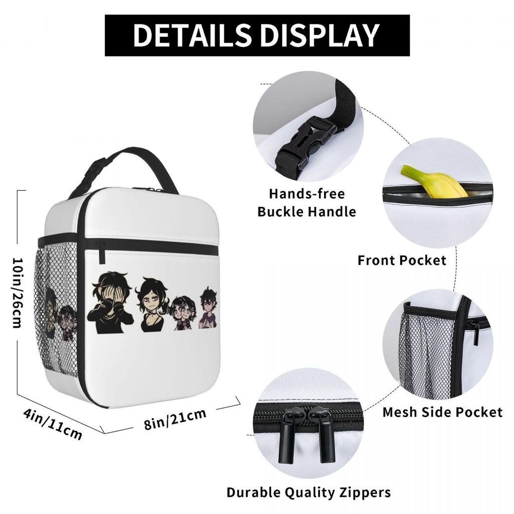 Ashley And Andrew The Coffin Of Andy And Leyley Insulated Lunch Bag for Kids School Cooler Thermal Food Box Tote Lunch Boxes