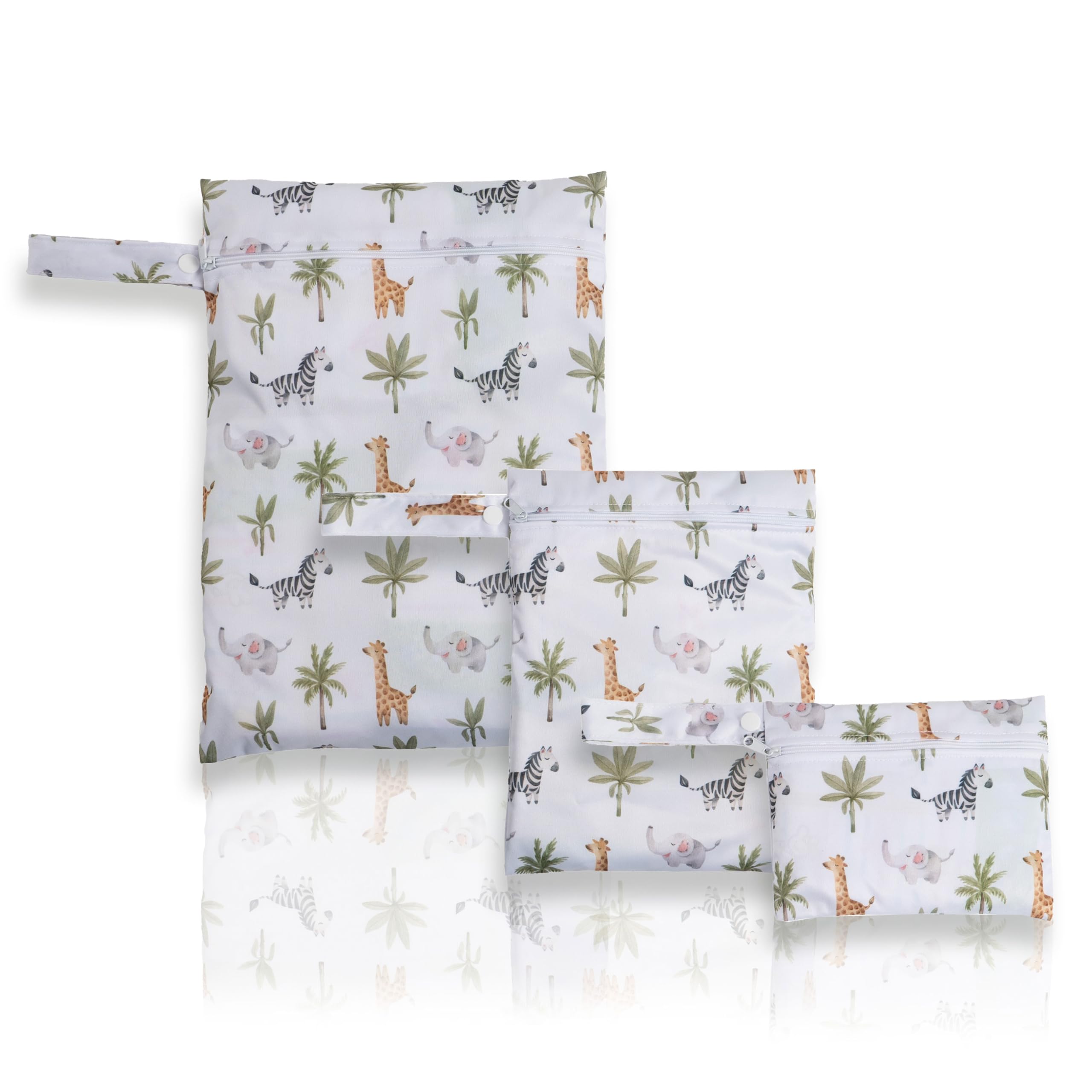 

Waterproof Diaper Pouch Set for and Kindergarten [plunmoln] (3-Piece Set), Multi-Purpose, Travel, Yoga, Gym, Sports, Daycare, (B (Savannah))