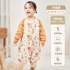 Bamboo Cotton Toddler Sleeping Bag With Detachable Sleeves Warm Winter Sleepwear Ages 1-3 A-Class Safety