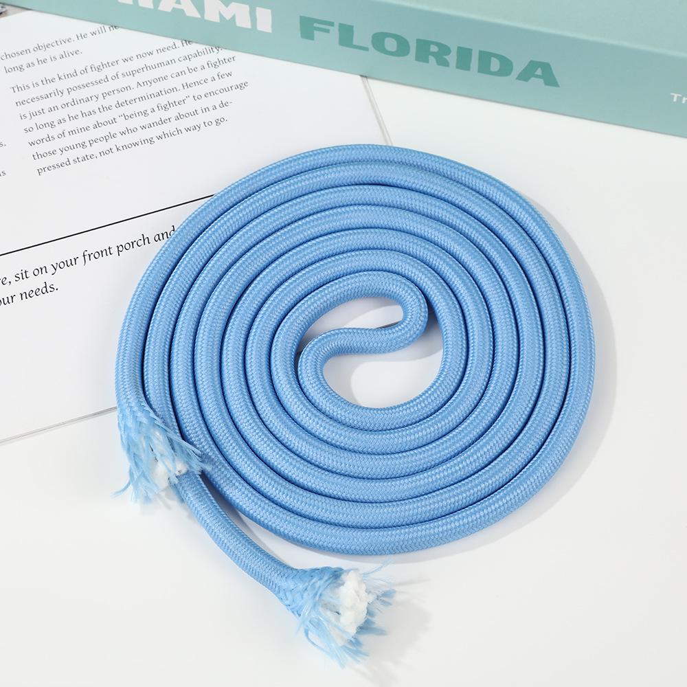 7MM Wear-Resistant Color Polyester Core-Spun Chinese Knot Braiding Rope for Handmade DIY Bag and Hanging Rope Projects.