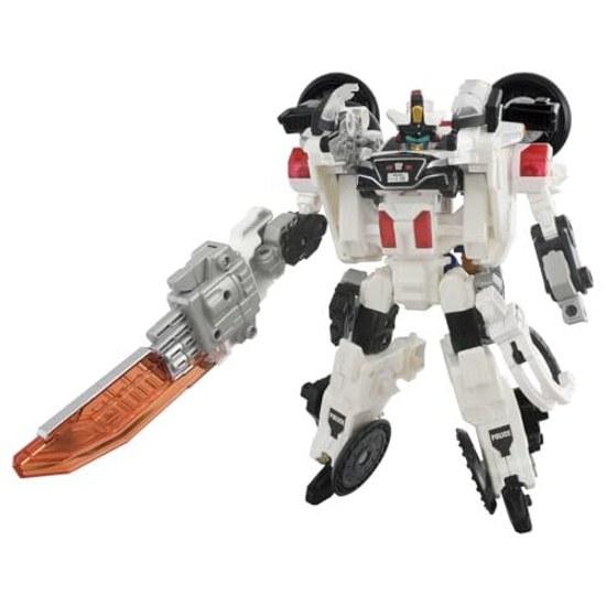 Takara Tomy Tomica Job Labor TJBDX Rising Police Braver Deca Ride Armor White Motorcycle DX Set Mini Car Toy Ages 3 Up