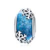 WOSTU 925 Silver Transparent Pink Glass Butterfly Charm Insect Flower Murano Beads Bracelet & Bangle Jewelry Gift