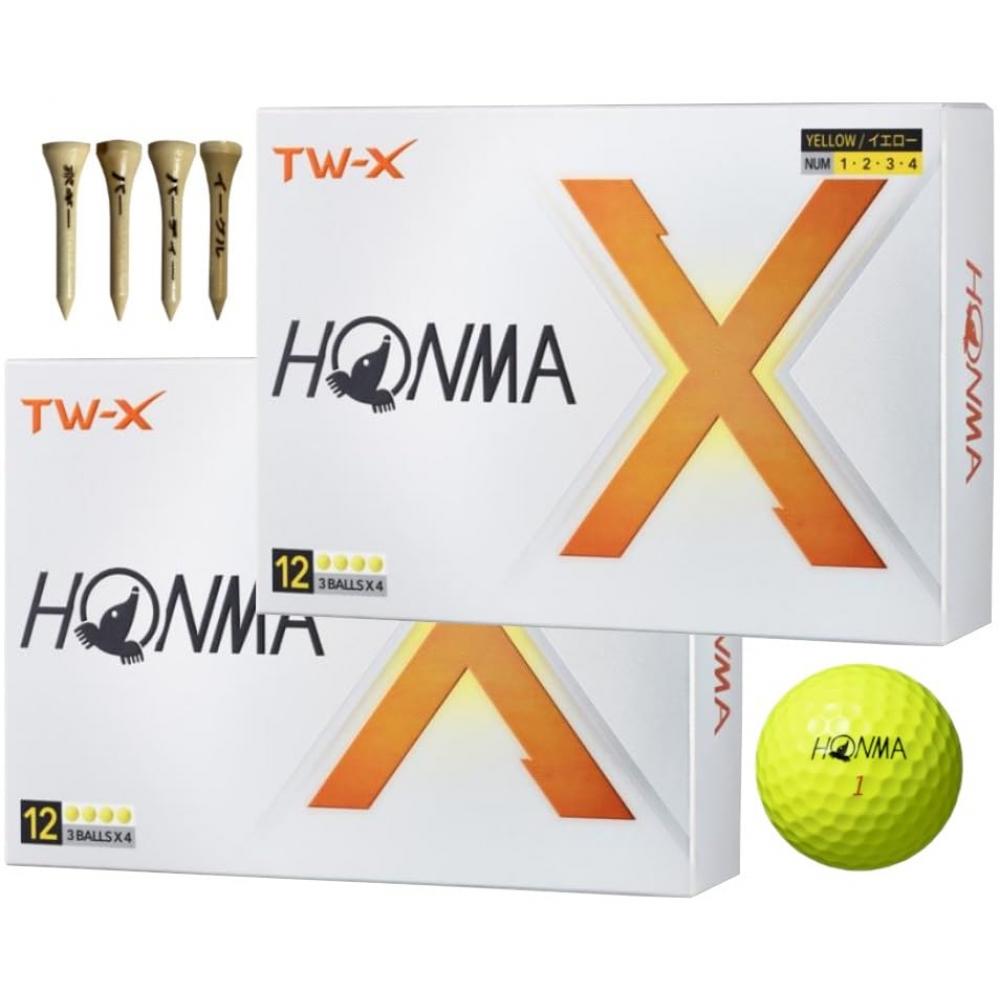 

Honma Honma Golf Golf Ball TW-X 2024 Model BT2402 with bonus (Yellow2 dozen)