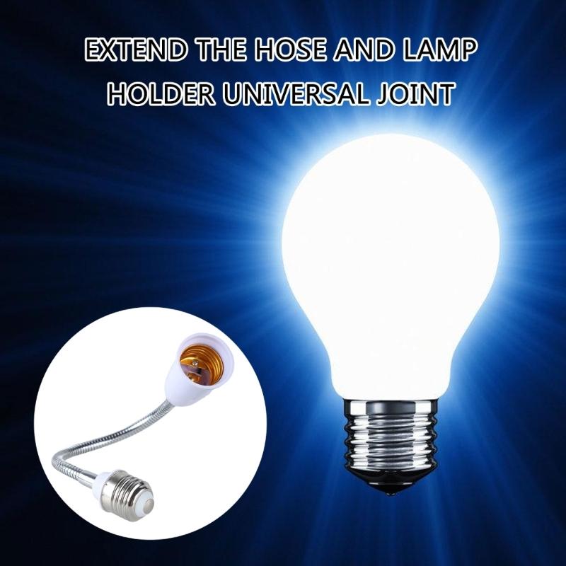 Adjustable E27 To E27 Light Bulb Socket Extension, Flexible Goosenecks Lamp Adapter, Home Lighting