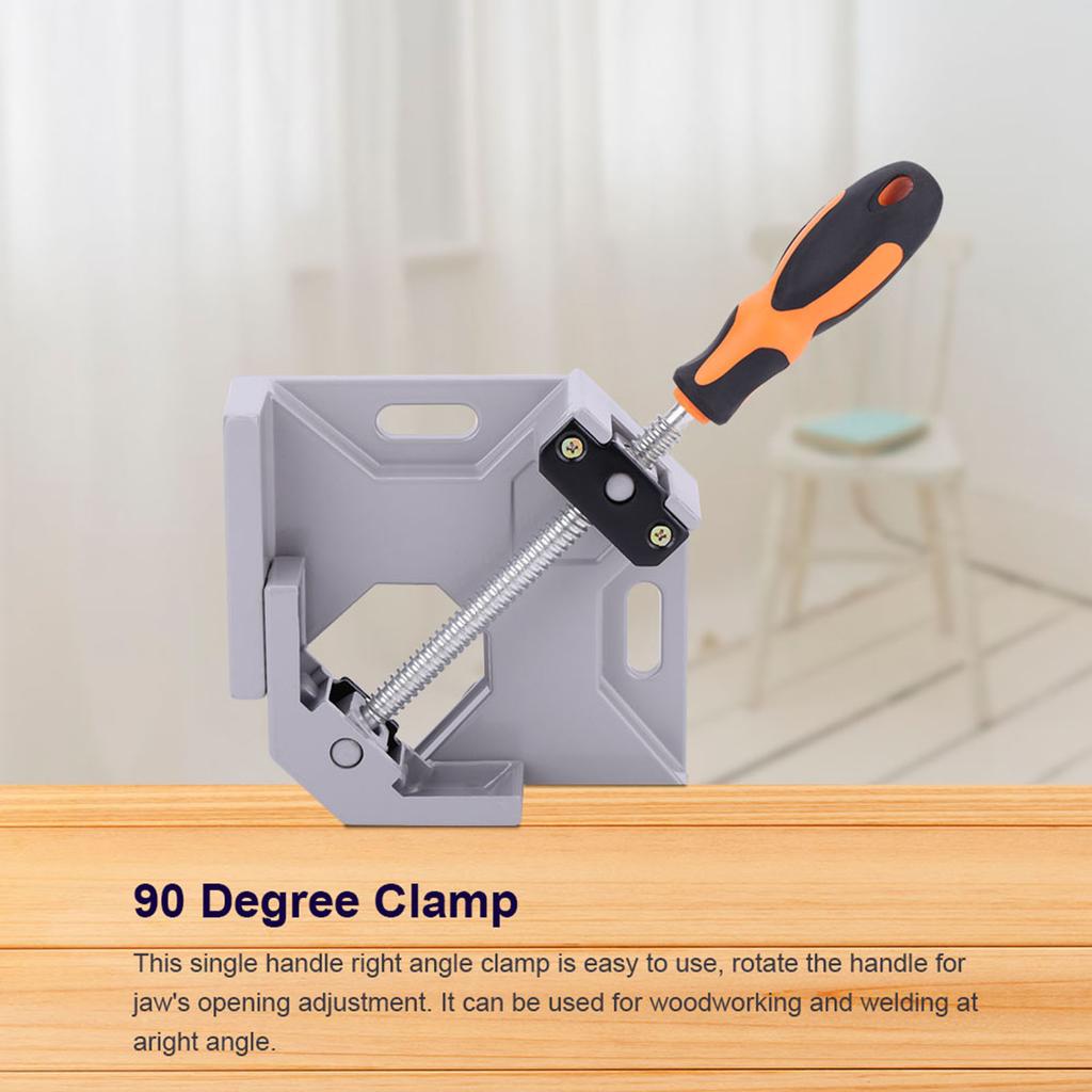 Single Handle 90 degrees  Aluminum Alloy Right Angle Woodworking Welding Corner Clamp Rotation Ja