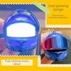 Matte Motorcycle Helmet Keychain Luminous Key Ring Fashion Key Pendant  Backpack