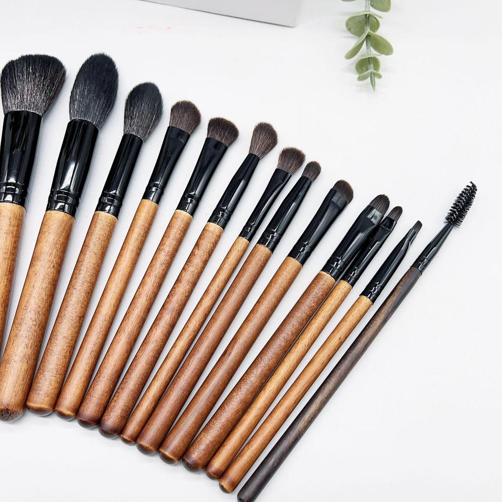 16-Piece Beginner Makeup Brush Set: Blush, Powder, Eye Shadow, Concealer, Foundation Tools