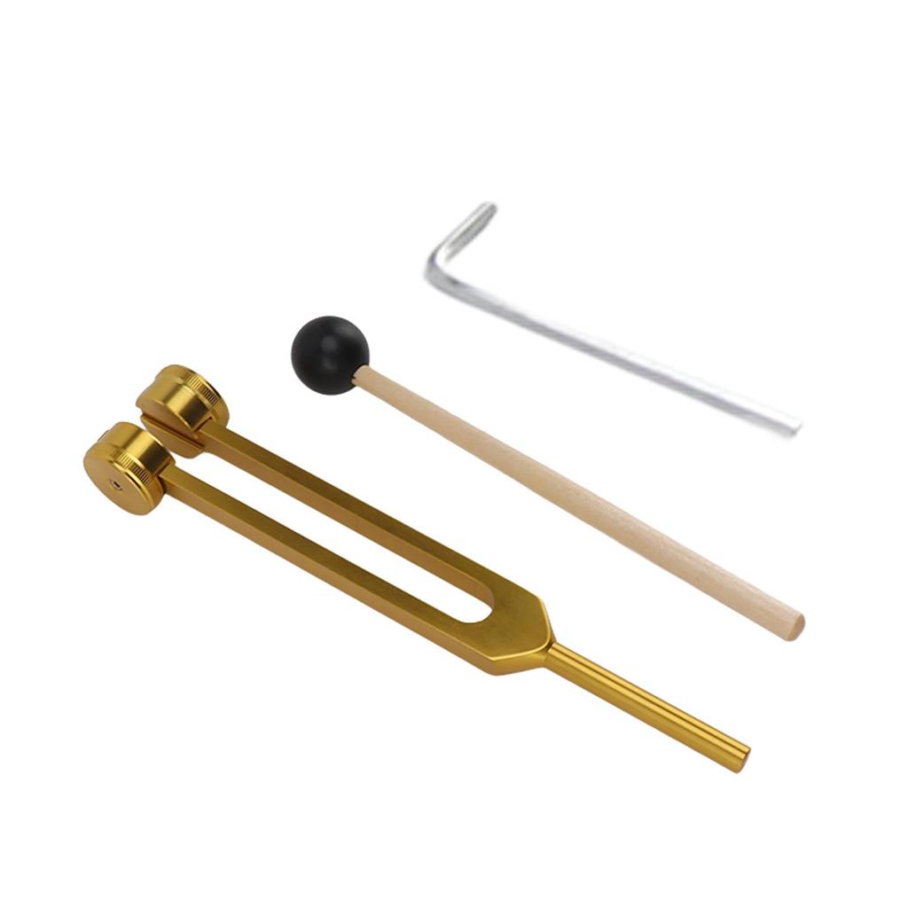 Diapazon, Acordor 128Hz cu Ciocănel, Acordor Bas, Acordor Cristal pentru Yoga, Chakre, Terapie prin Sunet, Reflexoterapie și Mai Mult