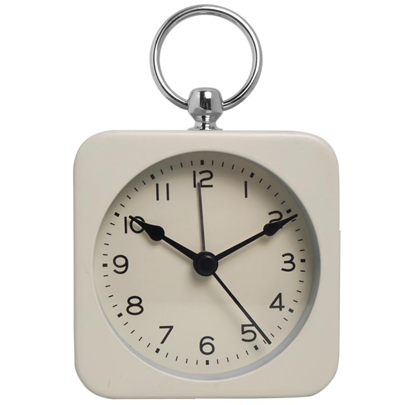 1PC Metal Ring Snooze Alarm Clock; One Click Snooze for 5 Minutes or Backlight; Used for Bedroom Headboard Decoration