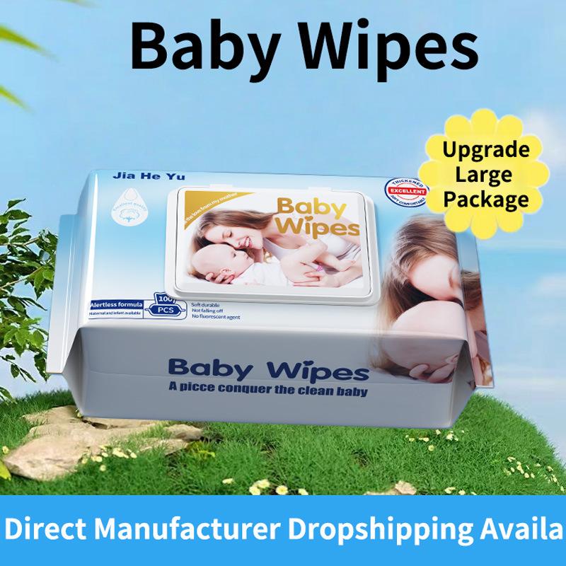 Baby Wipes for Hands and Mouth, Thickened Household Use, Newborn Children Large Pack with Lid, Wholesale Wet Wipes