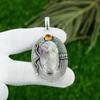 Sisters Day Deal Chevron Amethyst Stone Citrine Artisan Wife Pendant 925 Silver