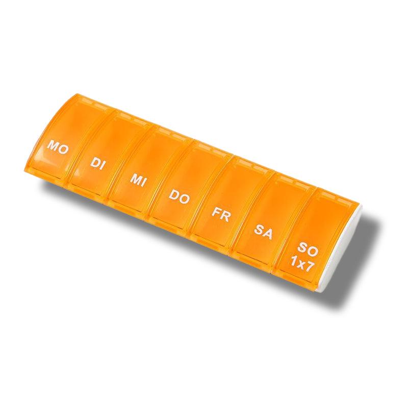 7-Day Portable Pill Organizer with Seven Compartments
