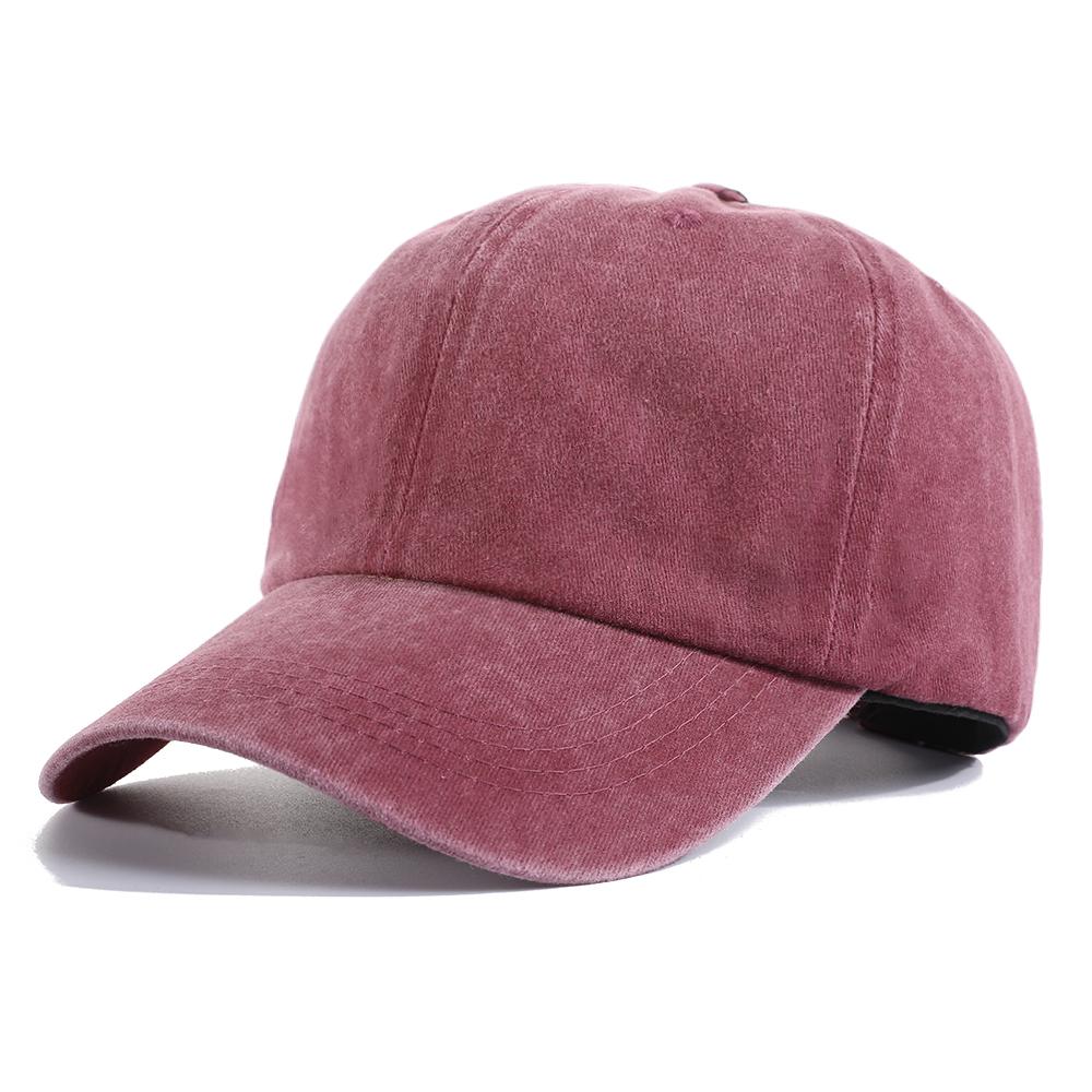 Retro Washed Plain-Colored Soft-Brimmed Baseball Cap, Suitable for Both Men and Women, a Street- Outdoor Casual Piece