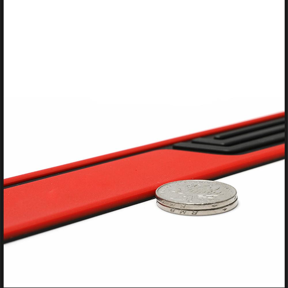 4Pcs Universal Car Rear Bumper Anti-Slip Mat Door Sill Anti-Scratch Strip Black