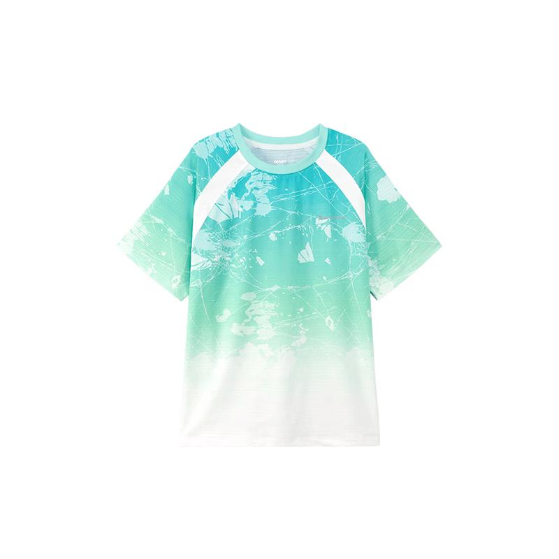 Zuoxi Boys  Quick-Dry Color-Block Short Sleeve Sportswear Set 160