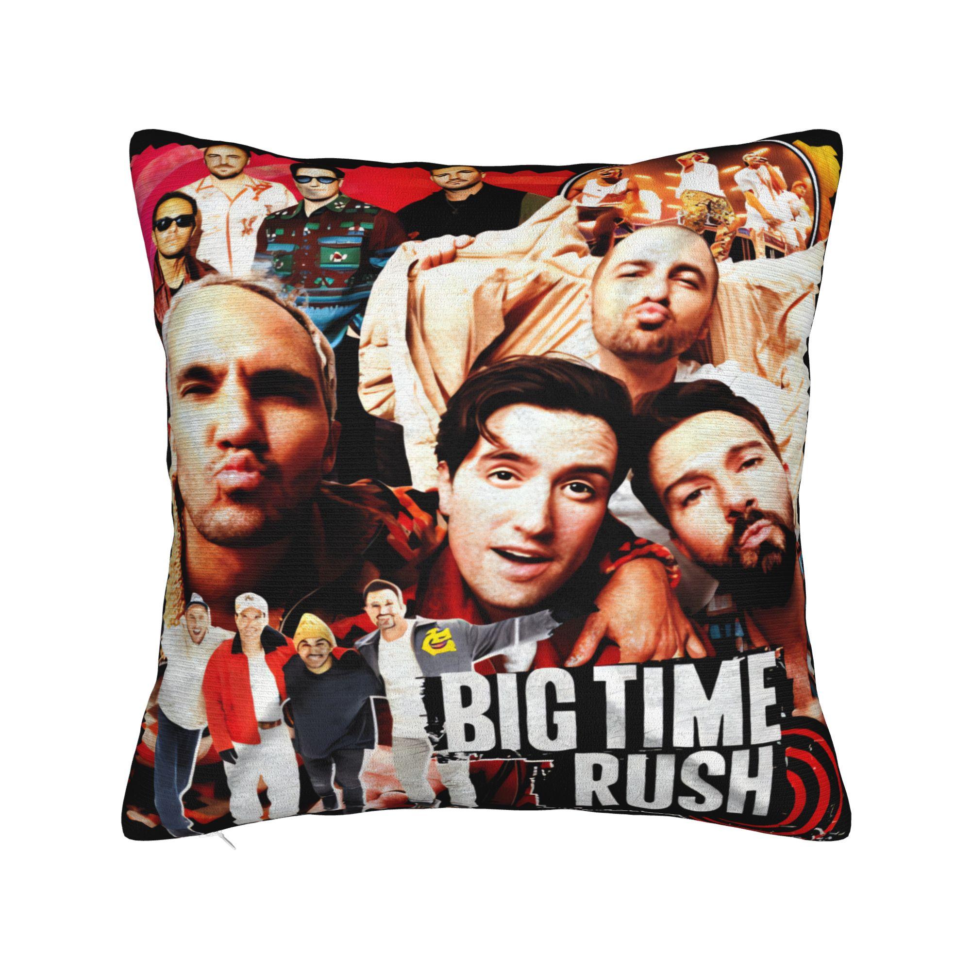 

Big Time Rush Pillow Case Graphic Pillow Cover Vintage Pillowcases For Living Room Chair 12x12Inch