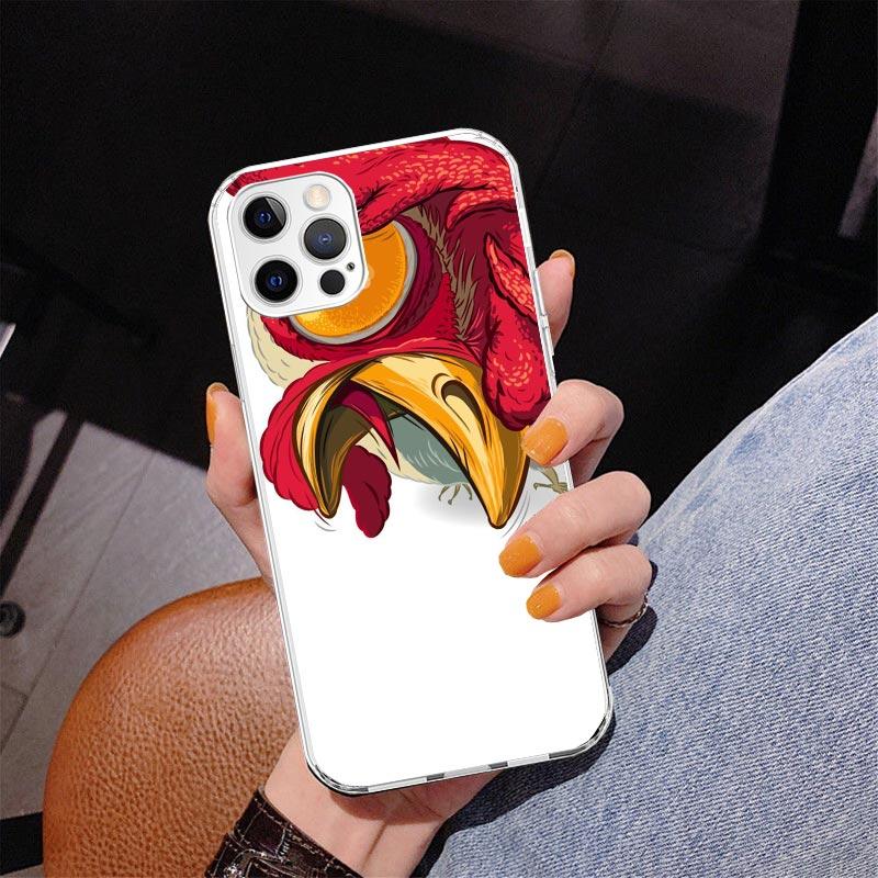 

Chicken Hen Rooster Phnoe Case for Iphone 17 Air 16 16E 11 12 13 Mini 14 Plus 15 Pro Max 7 8 + SE 2020 Phone Cover Coque iPhone 11