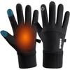Motorcycle Gloves Guantes Winter Warm Full Fingers Heated Gloves Waterproof Heating Hand Moto Ski Touch Screen Fleece Gloves