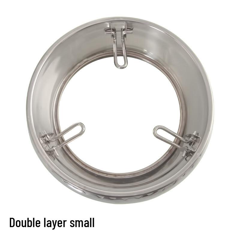 

Stainless Steel Double-Layer Windproof Stove Cover Small