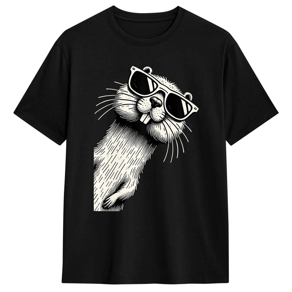 Beaver Squad Design For Beaver Lover Stuff Cotton Tshirt For Unisexs Beach Vintage Tshirts Harajuku Tees Big Size Print Clothing