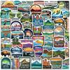 50 Cartoon National Park Graffiti Stickers Decorative Guitar Notebook Suitcase DIY Waterproof
