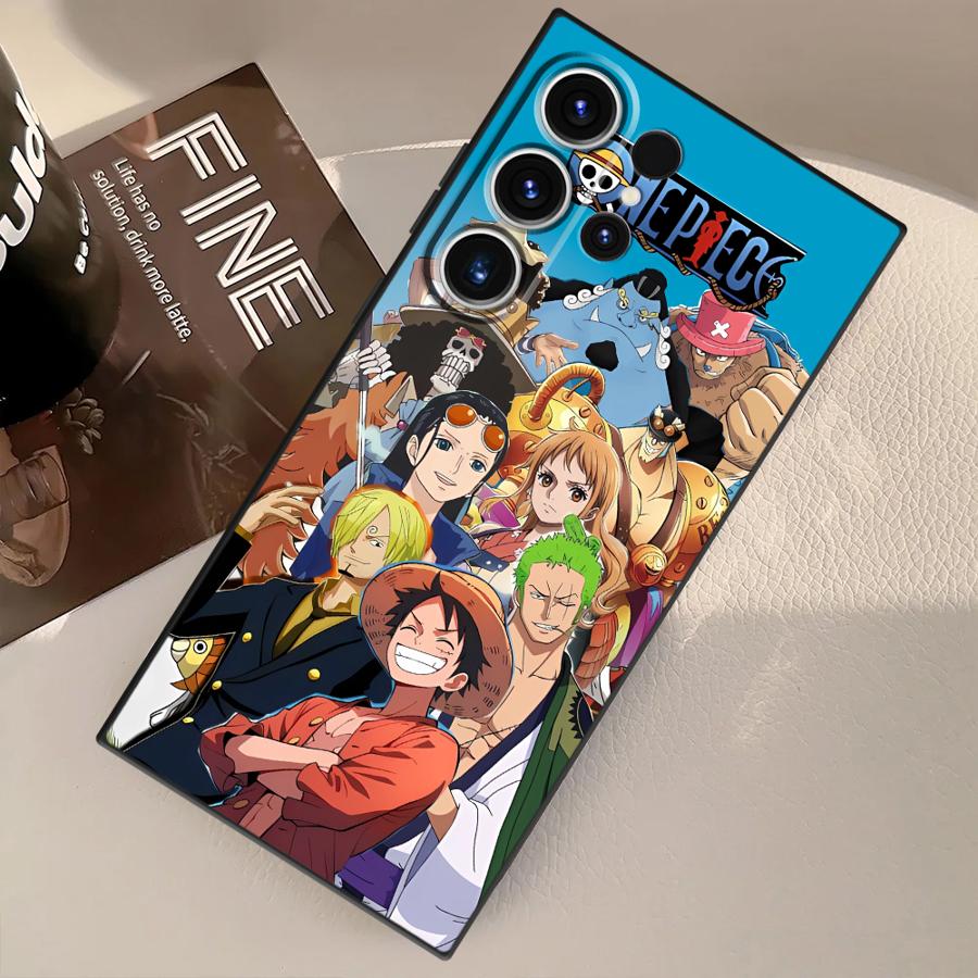 Anime Luffy Zoro Funda Phone Cover Case for Samsung Galaxy S21 S23 FE S22 S24 Plus S20 S25 Ultra S9