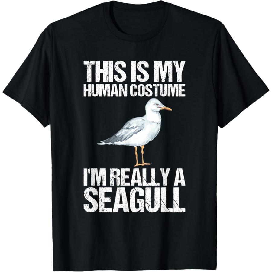 

this is my human costume i m really a seagull Seabird T-Shirt XXXXXL чорний