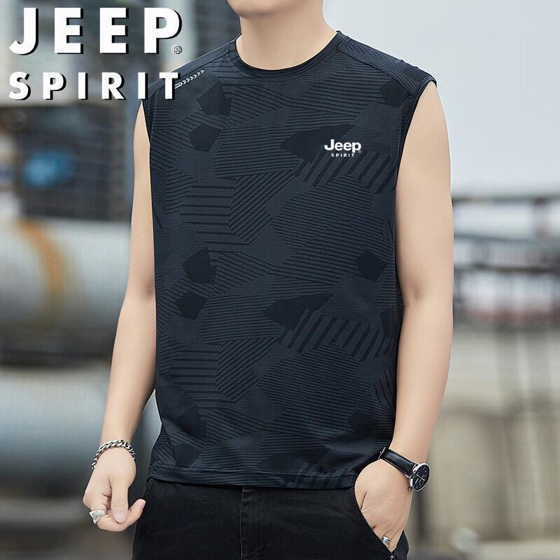 JEEP SPIRIT Men s Ice Feel Breathable Sports Vest 3XL