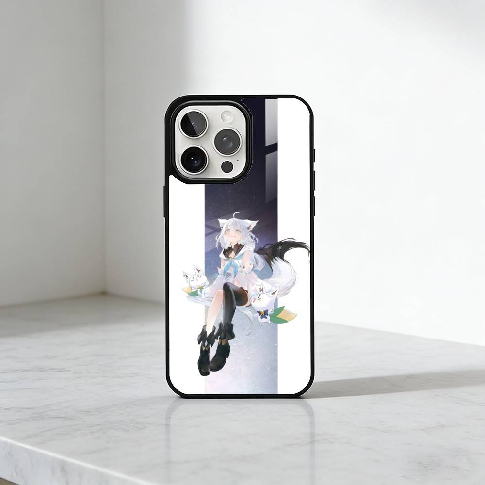 HOLO Shirakami Fubuki Phone Case For iPhone17,16,15,14,13 Plus,Pro Max Magnetic For Magsafe Wireless Charging