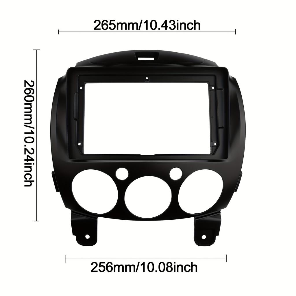 9-Inch Car Radio Fascia for Mazda 2 And Demio Models from 2007 Onwards, Designed for Stereo CD Panel Dashboard Installation