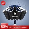 Hub Caps Car Umbrella Sticker with LED Reflective Strip Rain Wind Umbrella For Renault Megane 2 3 Clio Scenic Duster Kaptur Capt