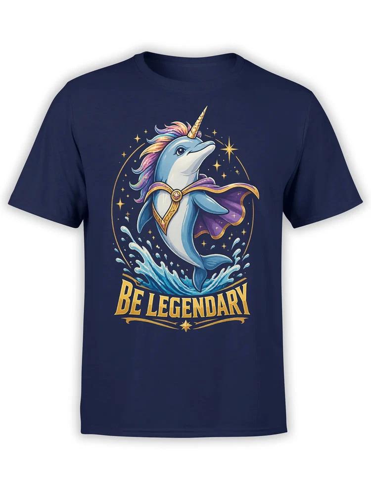 Legendary Wave Unicorn Dolphin TShirt Unisex S