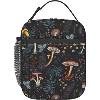 Bolsa de Almuerzo de Setas Fiambrera Portátil Aislada para Mujeres Hombres Reutilizable a Prueba de Fugas Enfriador Térmico Lonchera para Trabajo Picnic Viaje
