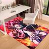 Demon Slayer Nezuko Printed Absorbent Washable Carpet, Non-Slip Bathroom Mats, Kitchen Rugs, Yoga Mat,Living Room Entrance, Camping Picnic Rugs