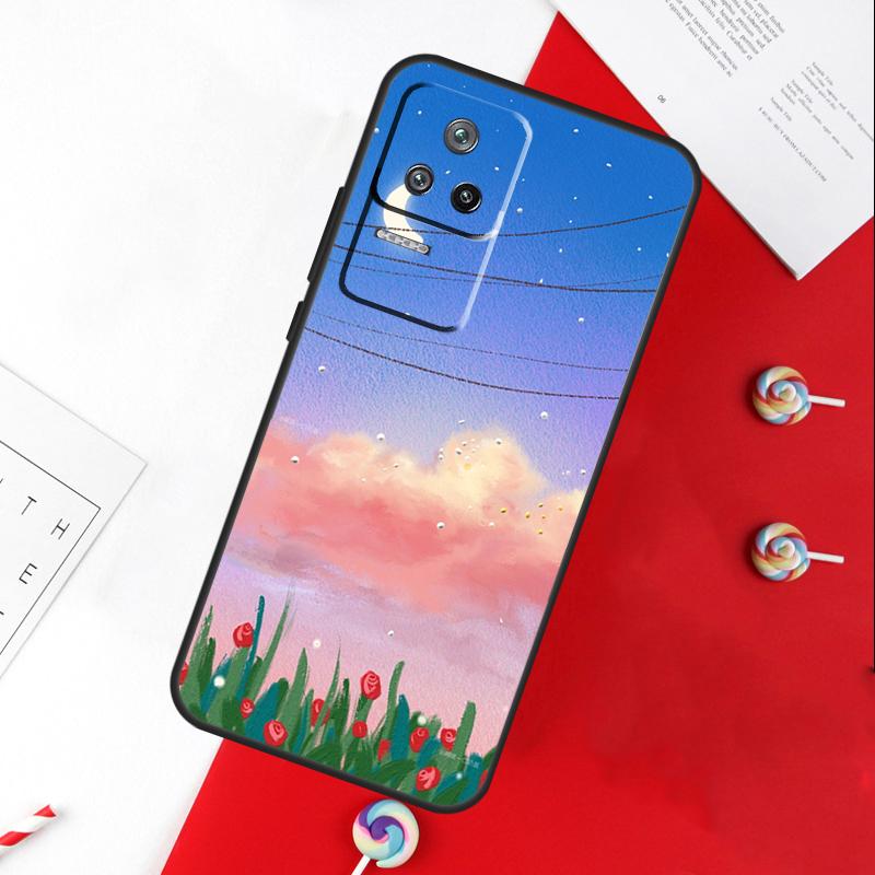Korean Sunset Scenery Cover For Xiaomi 14T 11T 12T 13T Pro 13 14 15 Ultra POCO X7 Pro X3 X5 X6 F5 F6 M6 Pro Case