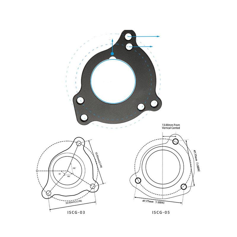 Mountainbike Kettenstabilisator ISCG 03 05BB Fahrrad Kettenführung für 32Z bis 38Z Einfachblatt-System