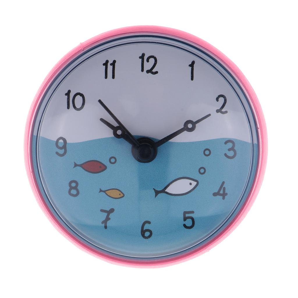 Shower Bath Time Display Wall Clock Machine Blue Silicone Modern Decor for Bathroom and Shower