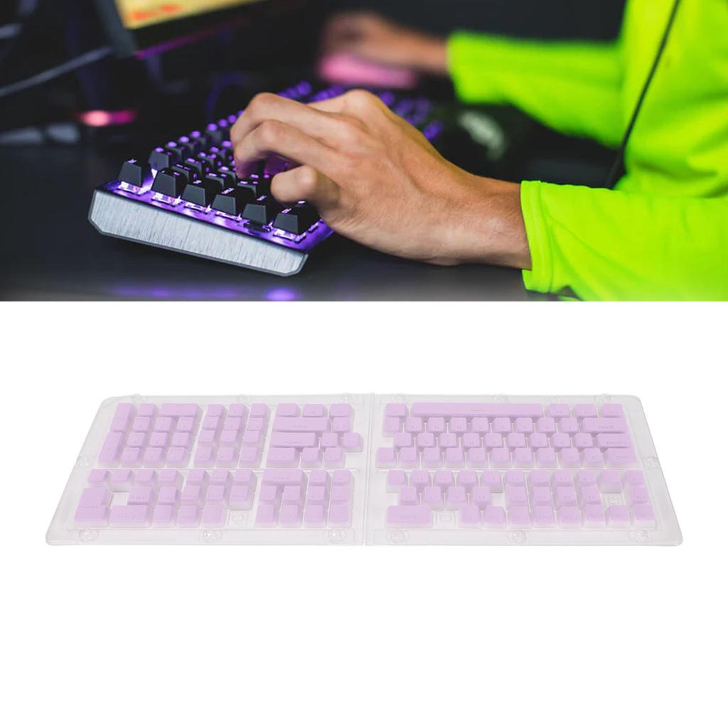 Keycaps PBT Pudding 129 Tasti Traslucidi Altezza OEM Iniezione Doubleshot Keycaps Per Tastiere Meccaniche