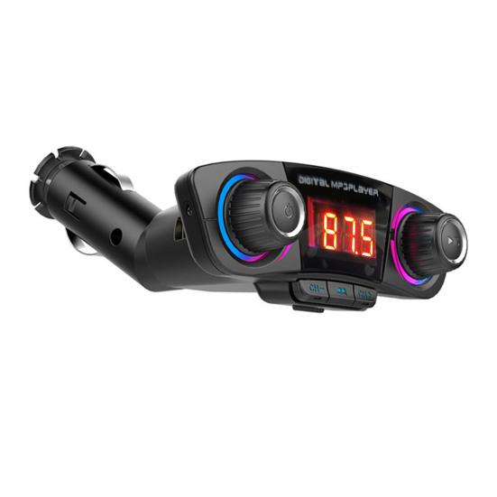 Advanced Bluetooth FM Inch Display Transmitter 1.3 Bluetooth Wireless Version 4 Double USB Charging Port