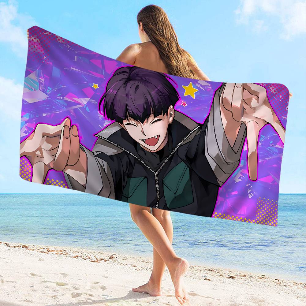 Kaiju No. 8 Soshiro Hoshina Anime Microfiber Beach Towel Absorbent Quick Dry Soft Yoga Swimming Resort Mountain Climbing Towel