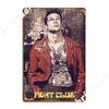 Brad Pitt Fight Club Metallschild Wand Höhle Küche schaffen Wanddekoration Blechschild Poster