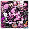 50 Trendy Dark Style Graffiti Stickers for Phone, Guitar, Tablet, Laptop - Waterproof Sheets for Girls