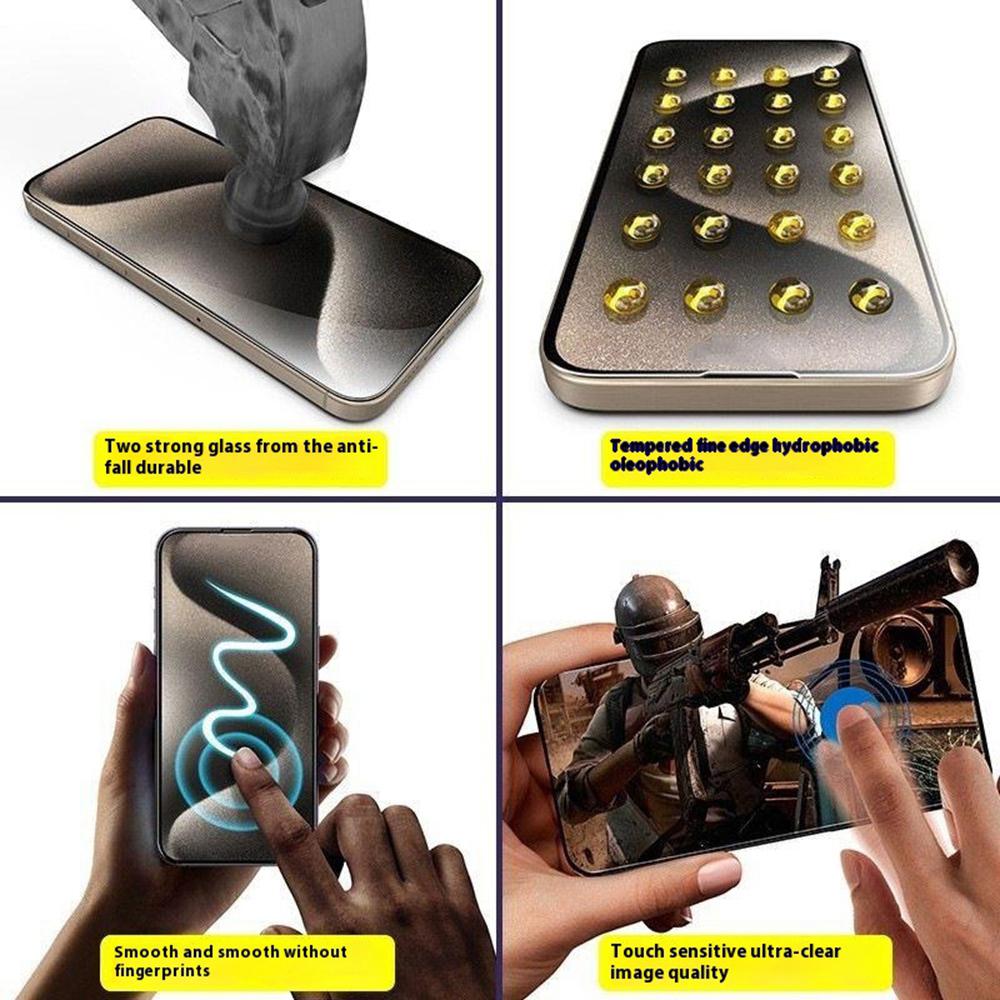 ESHMILY For iPhone 12 Pro Max Screen Protector 2.5D High Aluminium-Silicon Glass Clear Film with Easy Installation Tool