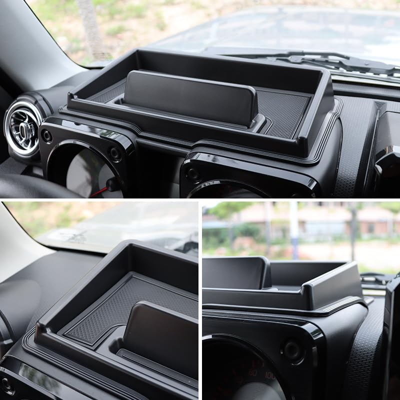 YOCTM Dashboard Tray for Suzuki Jimny Sierra and Nomad JC74 Smartphone Car Storage 3D Small Item Interior Parts Accessories JB64, JB74, (2019, 2020,