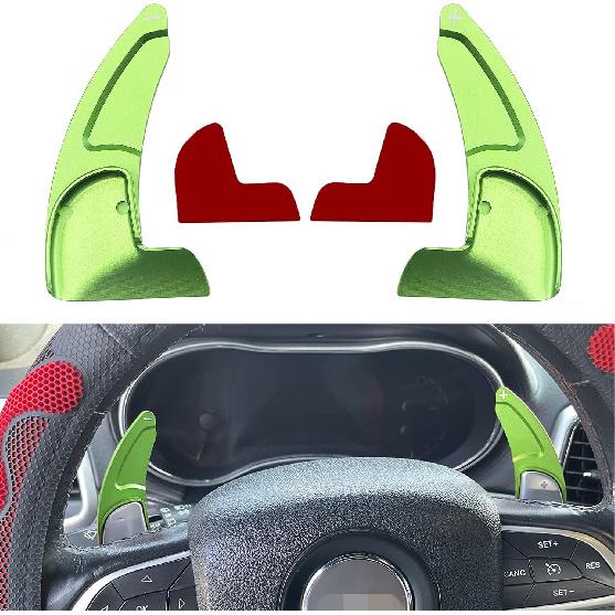 Steering Wheel Shift Paddle Extension Cover Compatible with Jeep Grand Cherokee 2014- Dodge Challenger Charger Durango RT and Scat Pack Extended